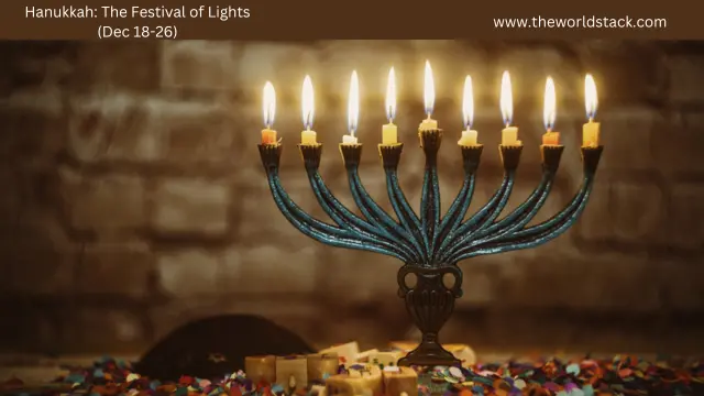 Hanukkah: The Festival of Lights (Dec 18-26)